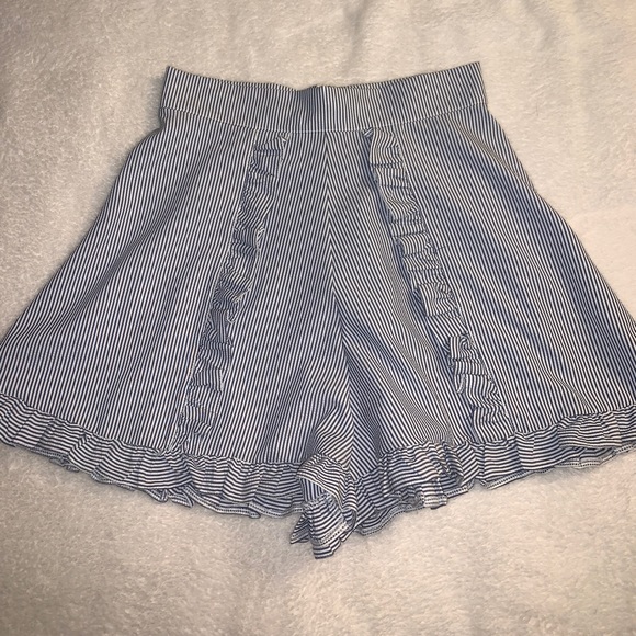 Striped White and Blue Shorts! - Picture 1 of 2